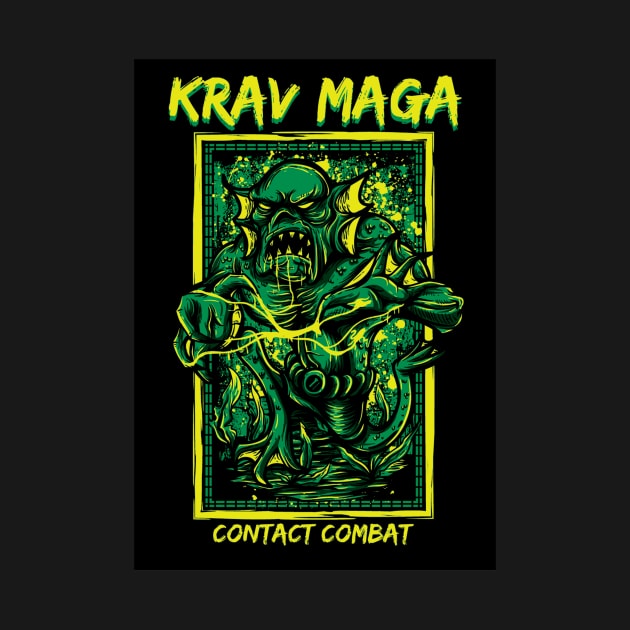 Cool Krav Maga Urban Style Monster Shirt For Men And Women by loumed