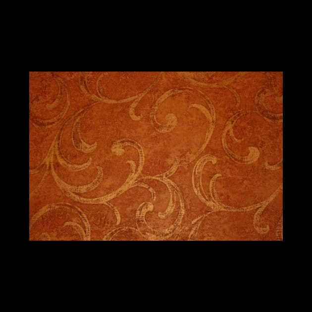 Orange swirl pattern by Beccasab photo & design