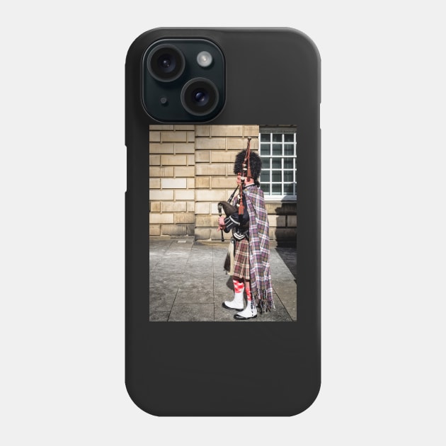 Bagpipe Player Phone Case by ansaharju