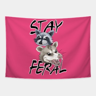 Stay Feral Folks Tapestry