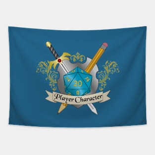 Player Character Crest Tapestry