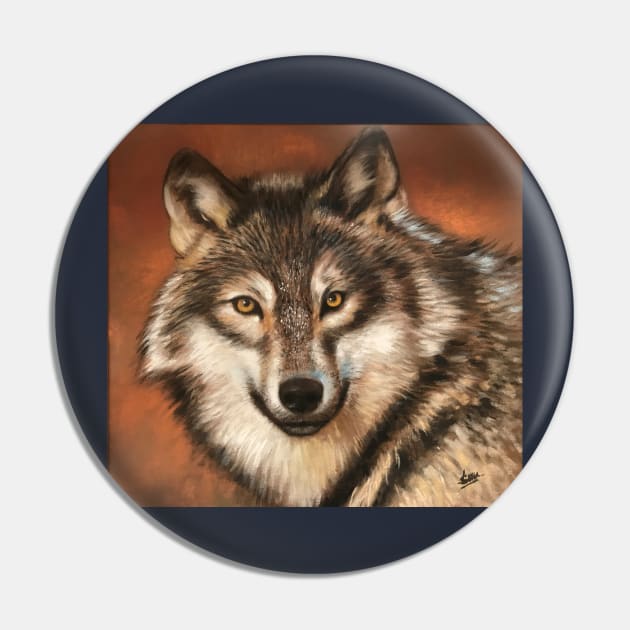 Equinox Wolf - The Equalizer Pin by artdesrapides