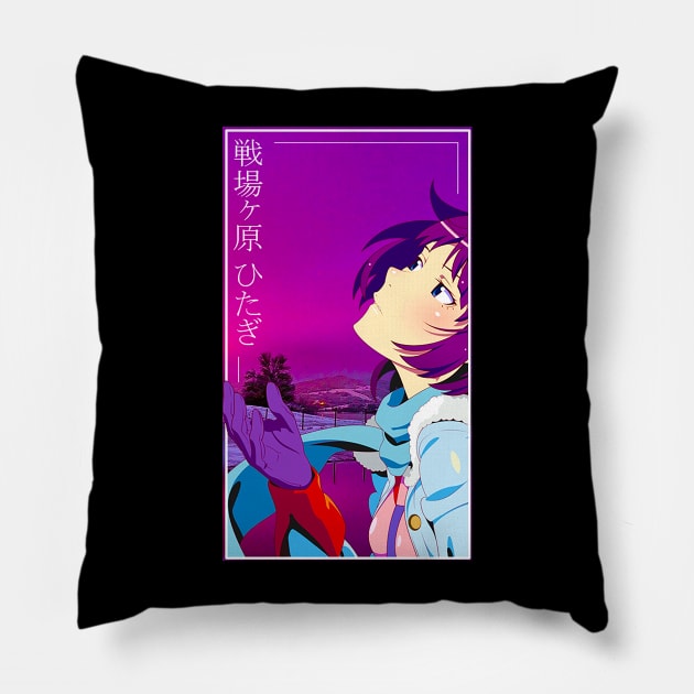 Senjougahara (Bakemonogatari) Pillow by hidexmian