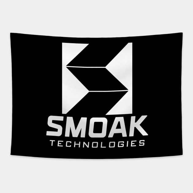 Smoak Technologies - Star City 2046 - White Tapestry by fenixlaw