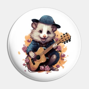 possum play guitar Pin