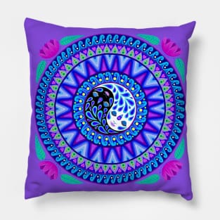 YinYang Harmony Mandala Pillow