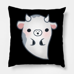 Friendly Ghost Cow Pillow