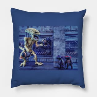 Pizza Monster Attacks Pillow