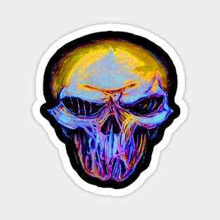 Deadly Silence orange blue Magnet