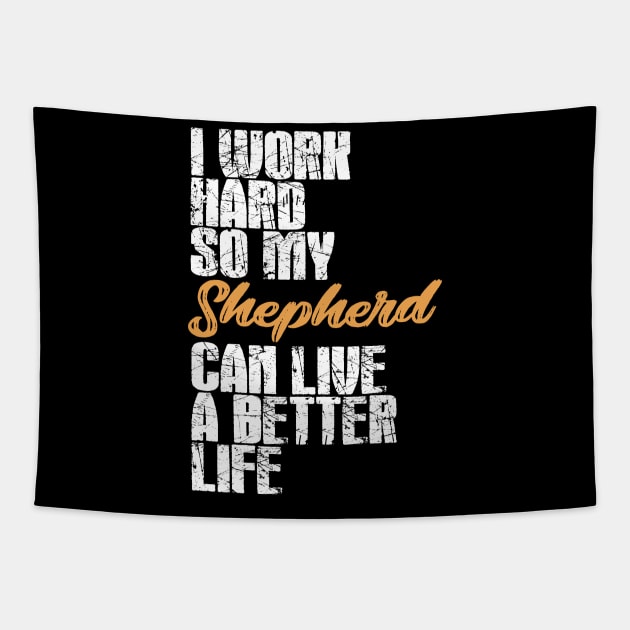 Shepherd dog lover. Perfect present for mother dad friend him or her Tapestry by SerenityByAlex