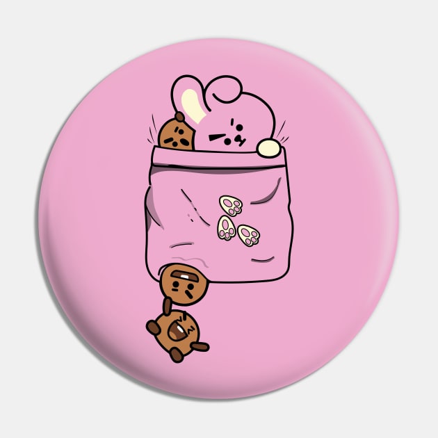 COOKY & SHOOKY POCKET (BT21) Pin by goldiecloset