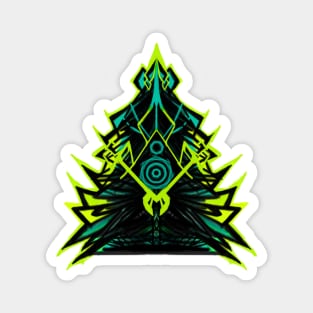 Neon Abstract Christmas tree Magnet