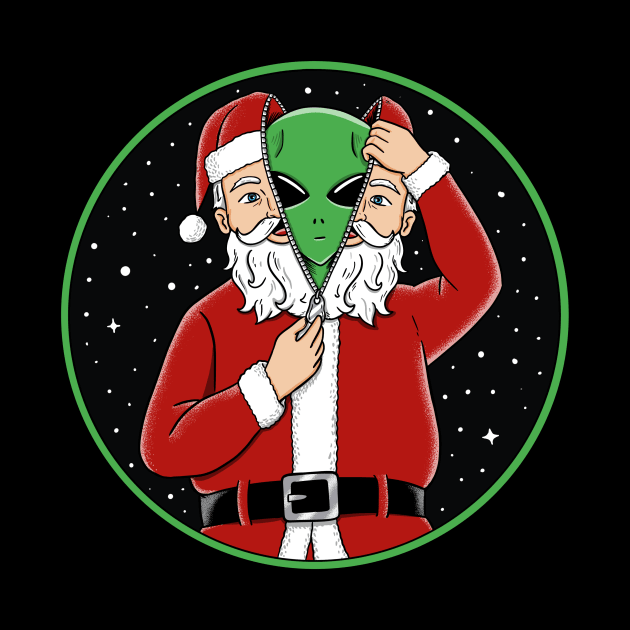 Christmas alien by coffeeman