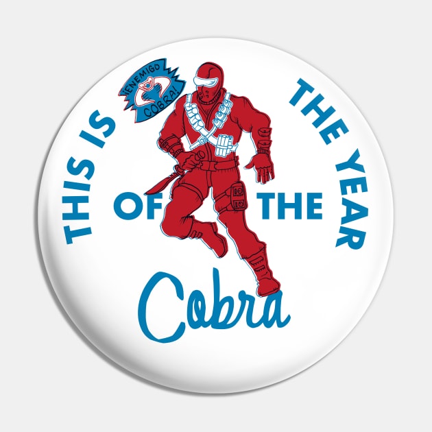 Year of the Cobra Mortal Pin by SkipBroTees