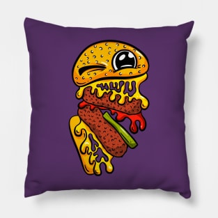 Burger Time! Cherry Cheeseburger Take a Bite Pillow