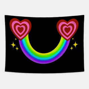 Rainbow Love Tapestry