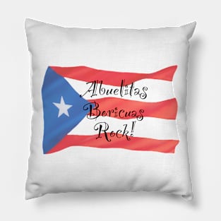 Abuelitas Boricuas Rock! Pillow