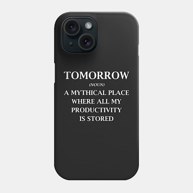 Tomorrow Phone Case by VectorPlanet