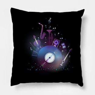 Musical Vintage Pillow