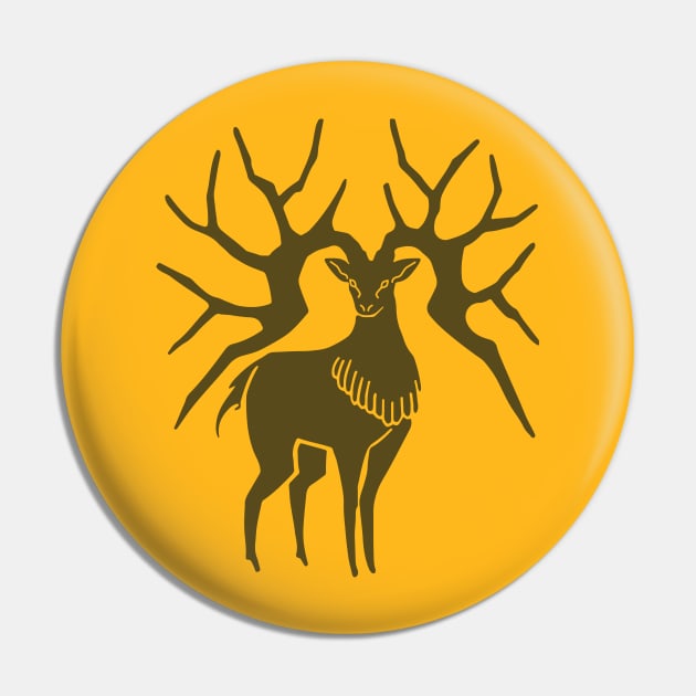 FETH Golden Deer Pin by Vicener