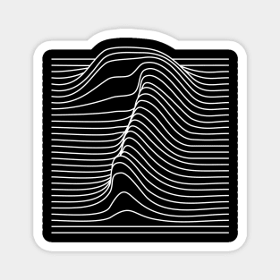 number 7 wave lines Magnet