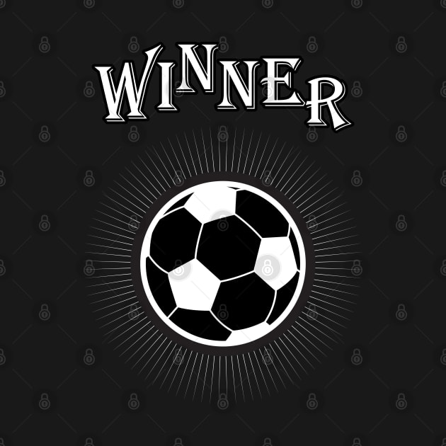 Sports Soccer Winner Championship Football Goal Sport lover gifts and presents by sofiartmedia