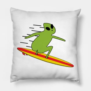 Alien surfing Pillow