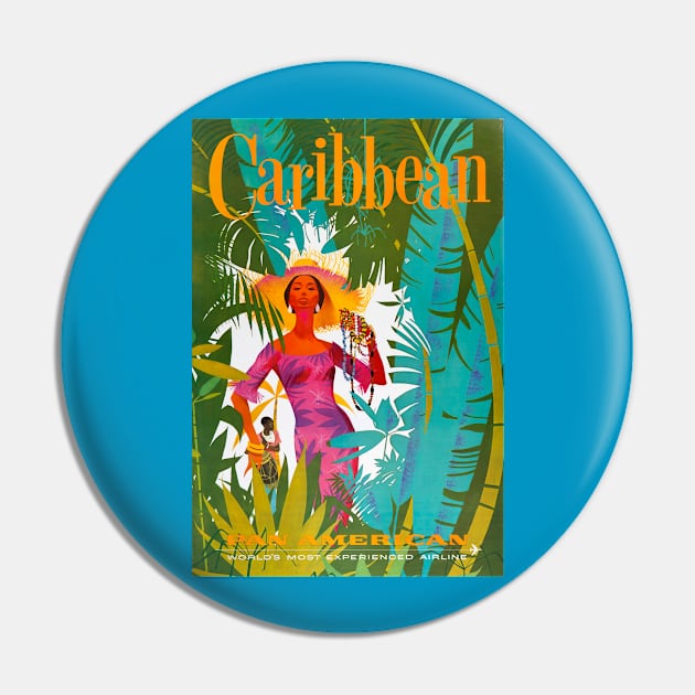 Caribbean Pan American Aviation Design Pin by Rivenfalls