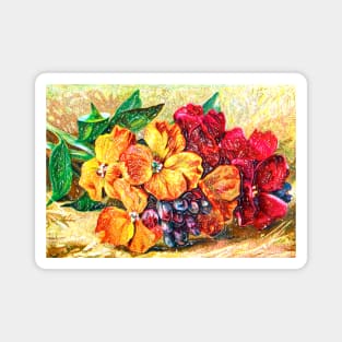 fallen flowers Magnet