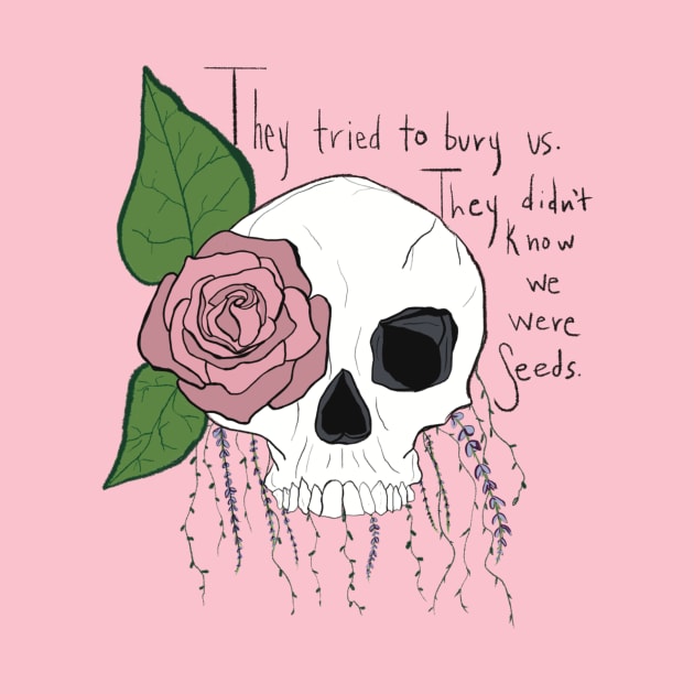 Floral skull by Shea Klein