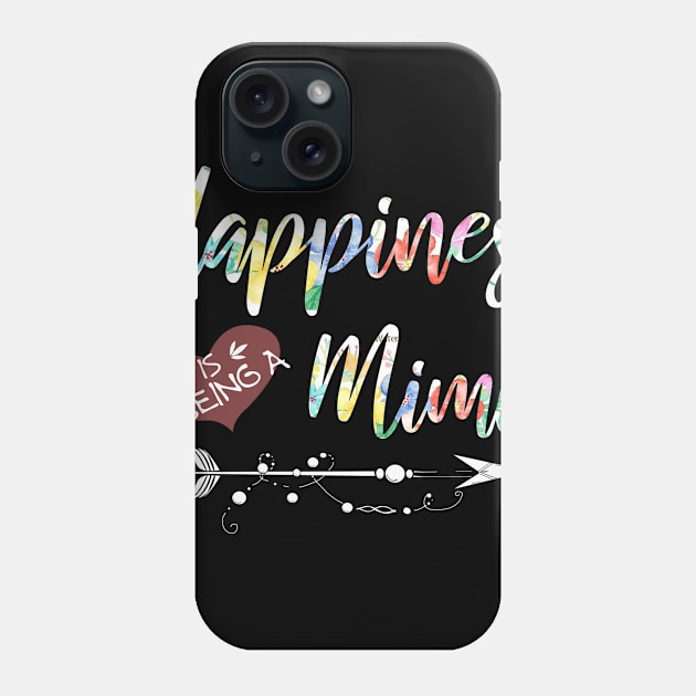 happiness is being a mimi Phone Case by gotravele store