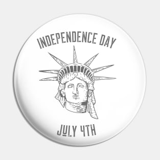 Merica Statue Of Liberty 4th Of July Pin