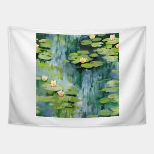 Monet Style Water Lilies 10 Tapestry