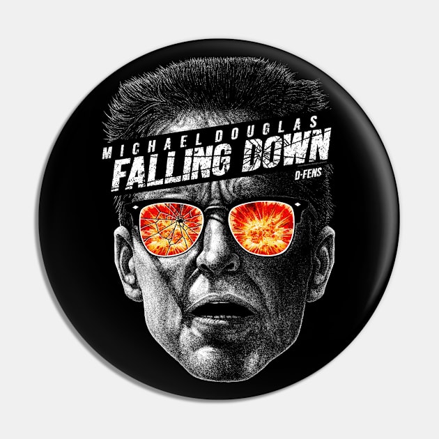 Falling Down, D-Fens, Cult Classic Pin by PeligroGraphics