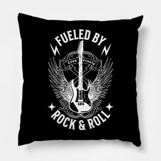 Fuled by Rock & Roll Pillow