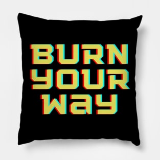 Sports Tire Burn Your Way Pillow