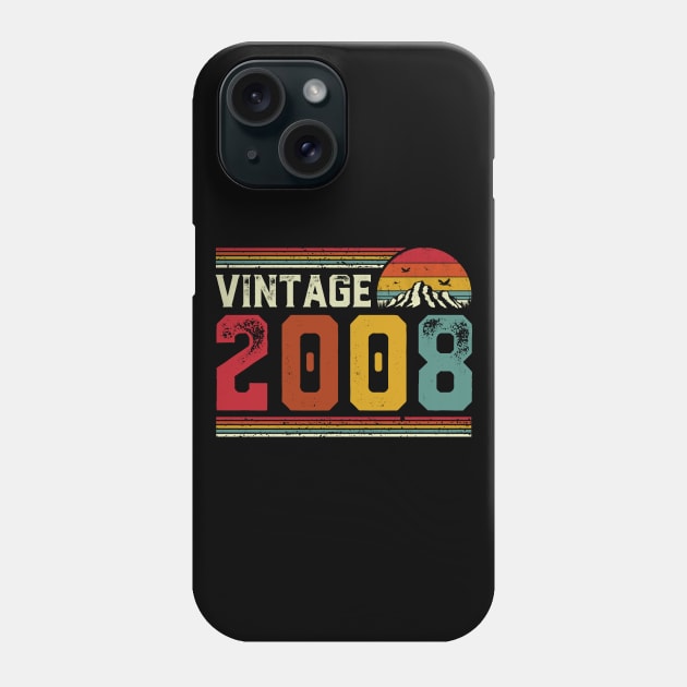 Vintage 2008 Birthday Gift Retro Style Phone Case by Foatui
