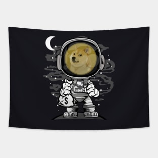 Astronaut Dogecoin DOGE Coin To The Moon Crypto Token Cryptocurrency Wallet Birthday Gift For Men Women Kids Tapestry