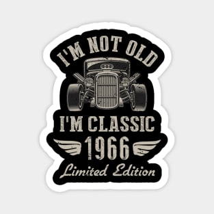 I'm Classic Car 58th Birthday Gift 58 Years Old Born In 1966 Magnet