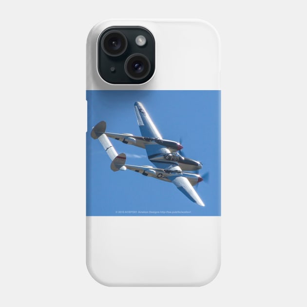 P-38 Victory Roll Phone Case by acefox1