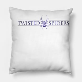 Twisted Spiders White Pillow