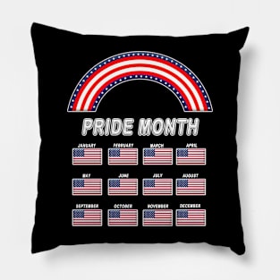 Pride Month USA Pillow