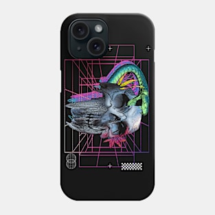 skull , snake,  fang, butterfly, flower, streetwear style Phone Case