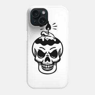 Skull With A Candle Phone Case