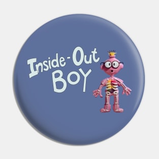 Inside-Out Boy 90’s Classic Nickelodeon Claymation Pin