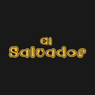 El Salvador plain text Salvadorian Merch, Cipote, Pupusas T-Shirt