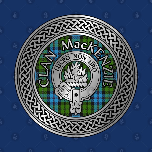 Clan MacKenzie Crest & Tartan Knot by Taylor'd Designs