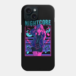 Nightcore Japanese Music Anime Aesthetic Manga EDM Phone Case