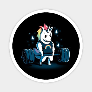 Cute Funny Cool Unicorn Gym Lover Body Building Fitness Workout Quote Animal Lover Artwork Magnet