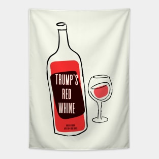 Red Whine (Dark on Light) Tapestry